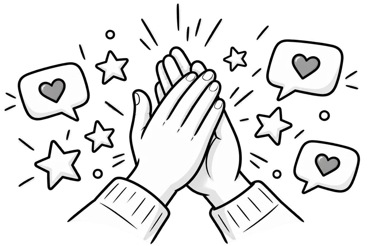 Appreciations template illustration